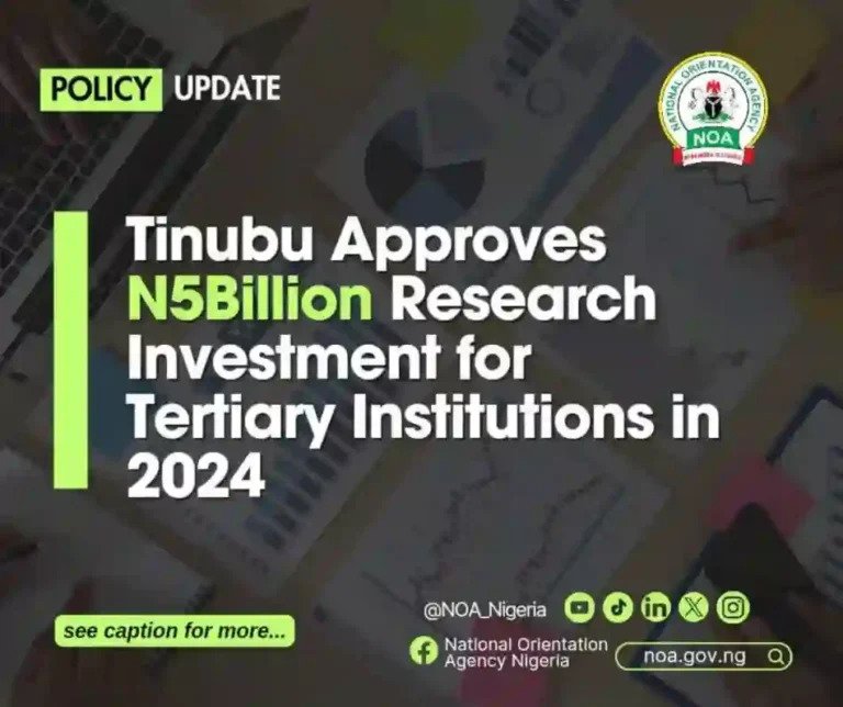 FG Approves N5 Billion for Research